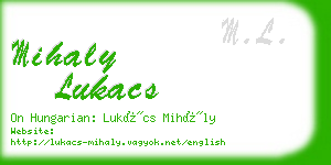 mihaly lukacs business card